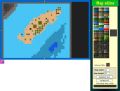 Map Editor - I drew a little island and some other stuff. With big maps the minimap (right below the mapview) can come in handy